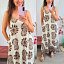 Vestido Hojas Chocolate